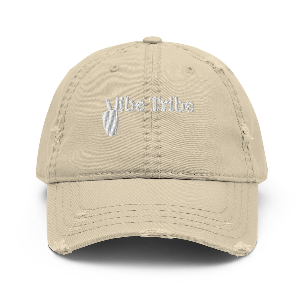 Thumbnail: Distressed 'Vibe Tribe' Hat