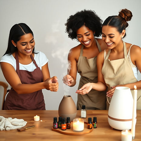 a multicultural team of founder, order processor specialist, social media marketer, and tr