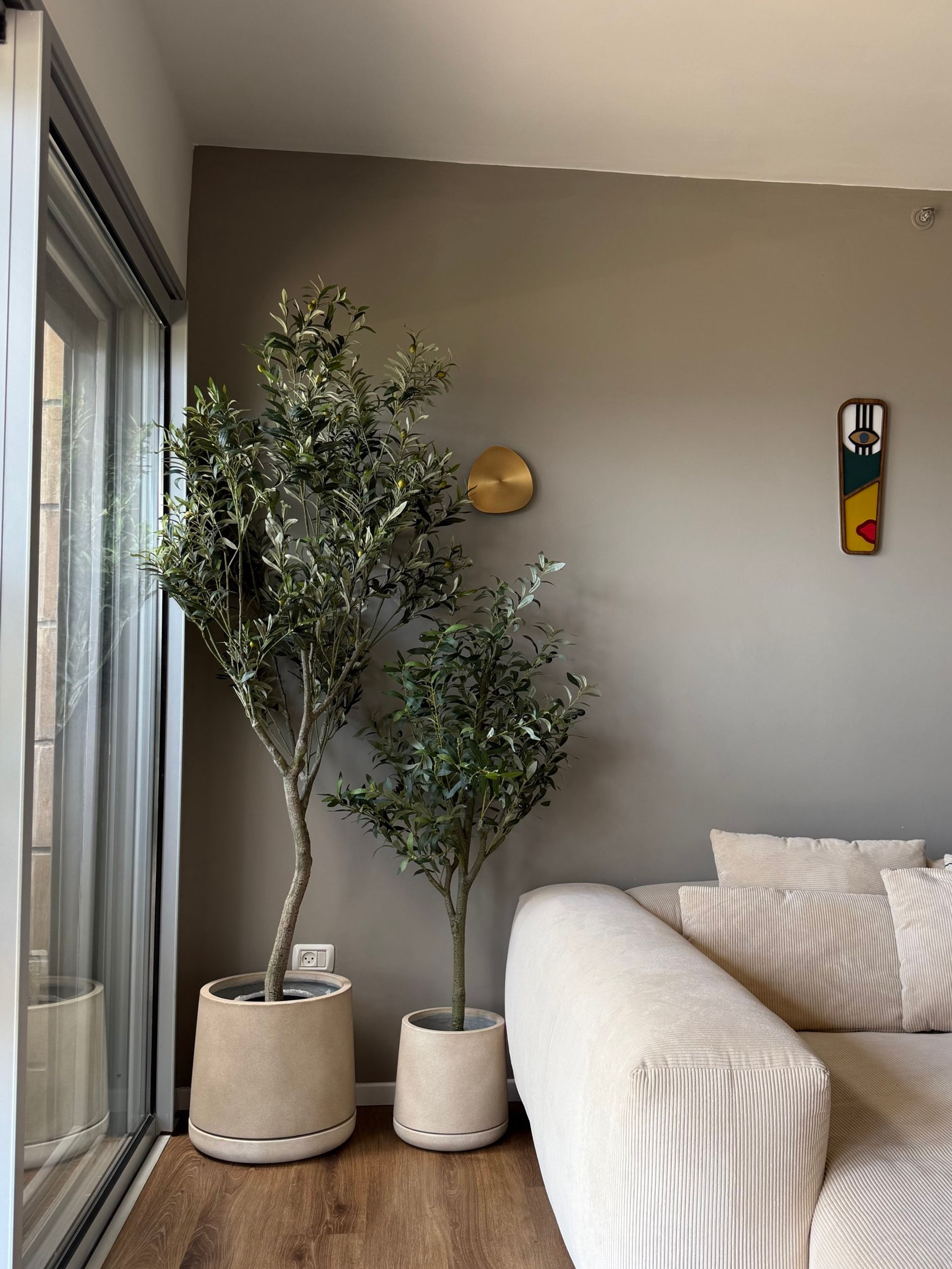  כד נוביס, בז׳ - עם צמח מלאכותי לבחירה