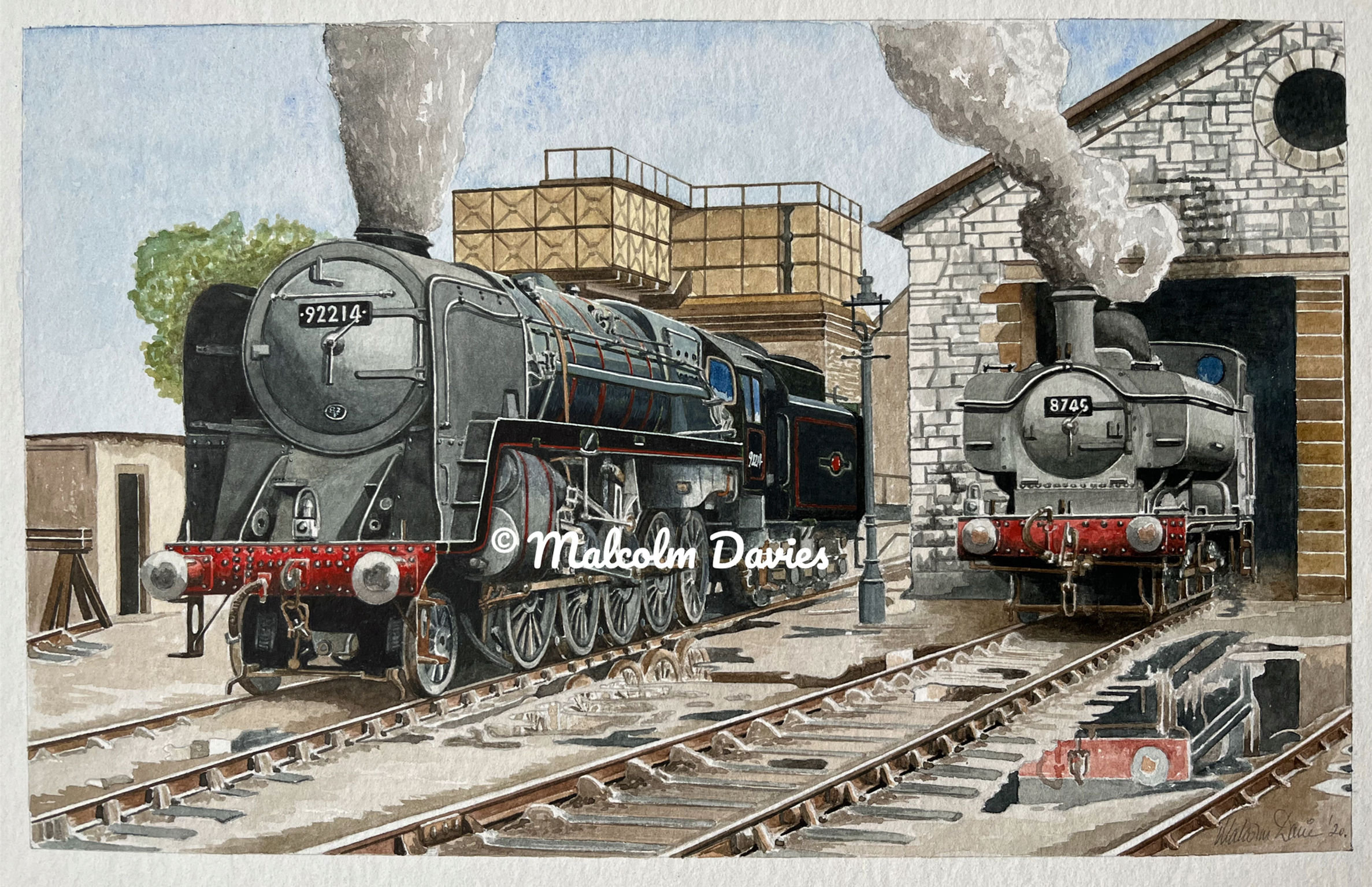 copy of Class 1400 loco (1445) at Woofferton Junction