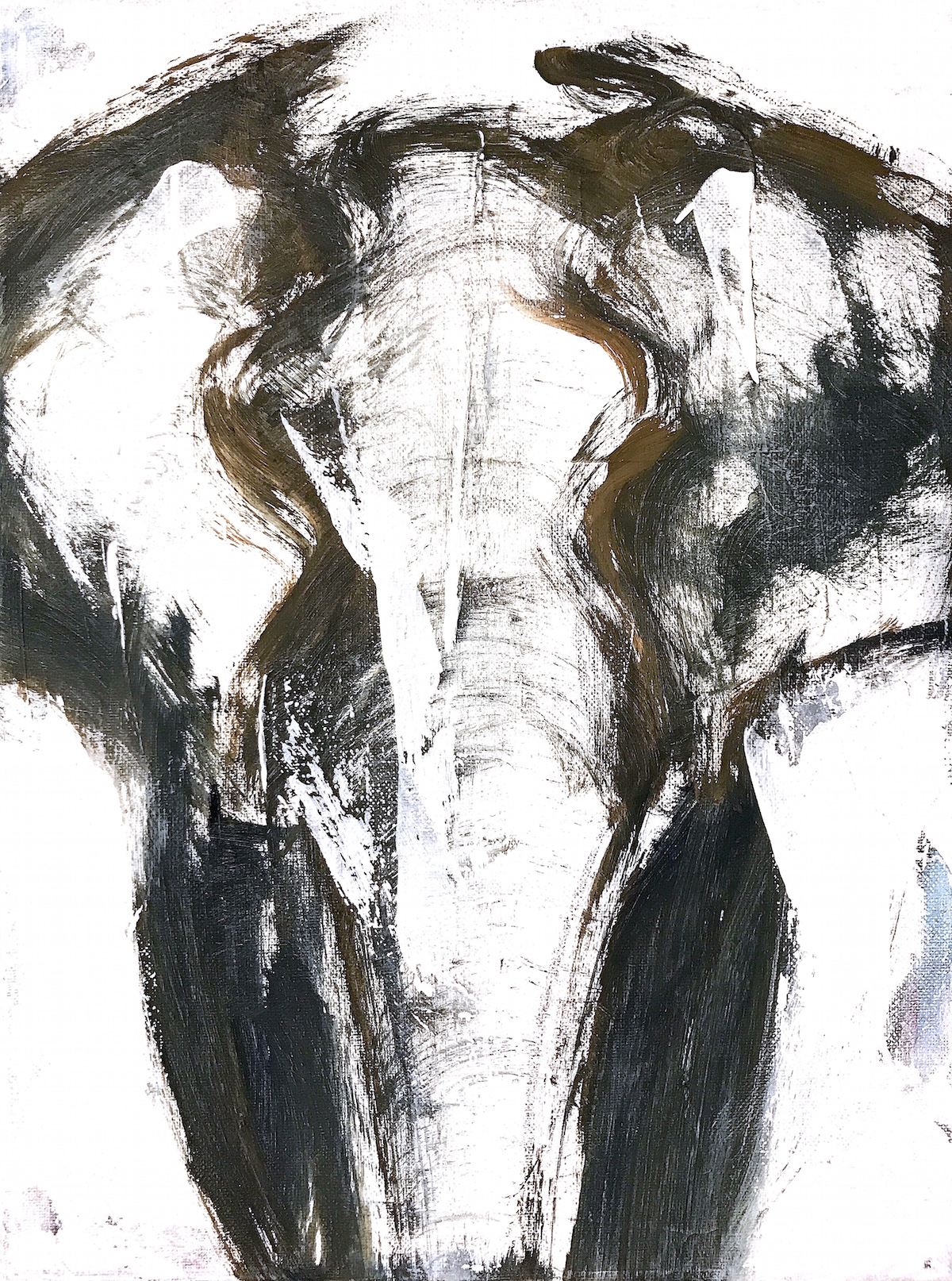 "White and Furious" (original sold)