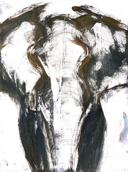 "White and Furious" (original sold)
