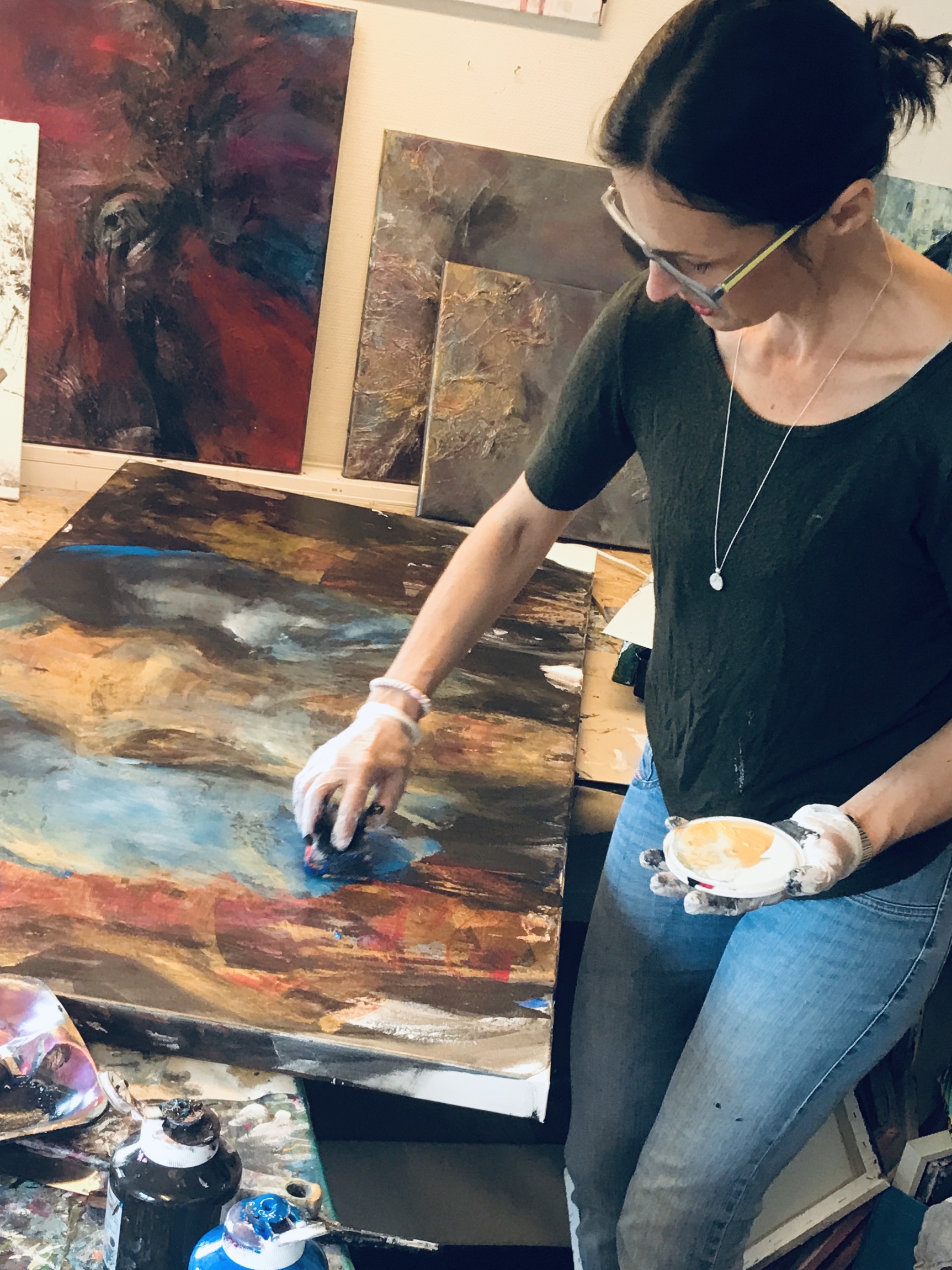 Working in my Studio 2019