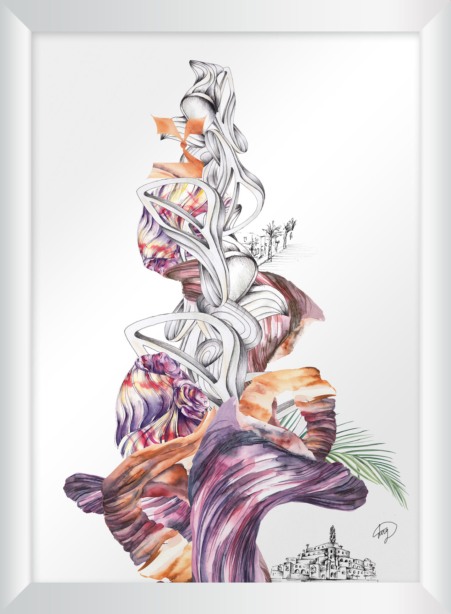 Print from the exhibition "Fabric Tale"