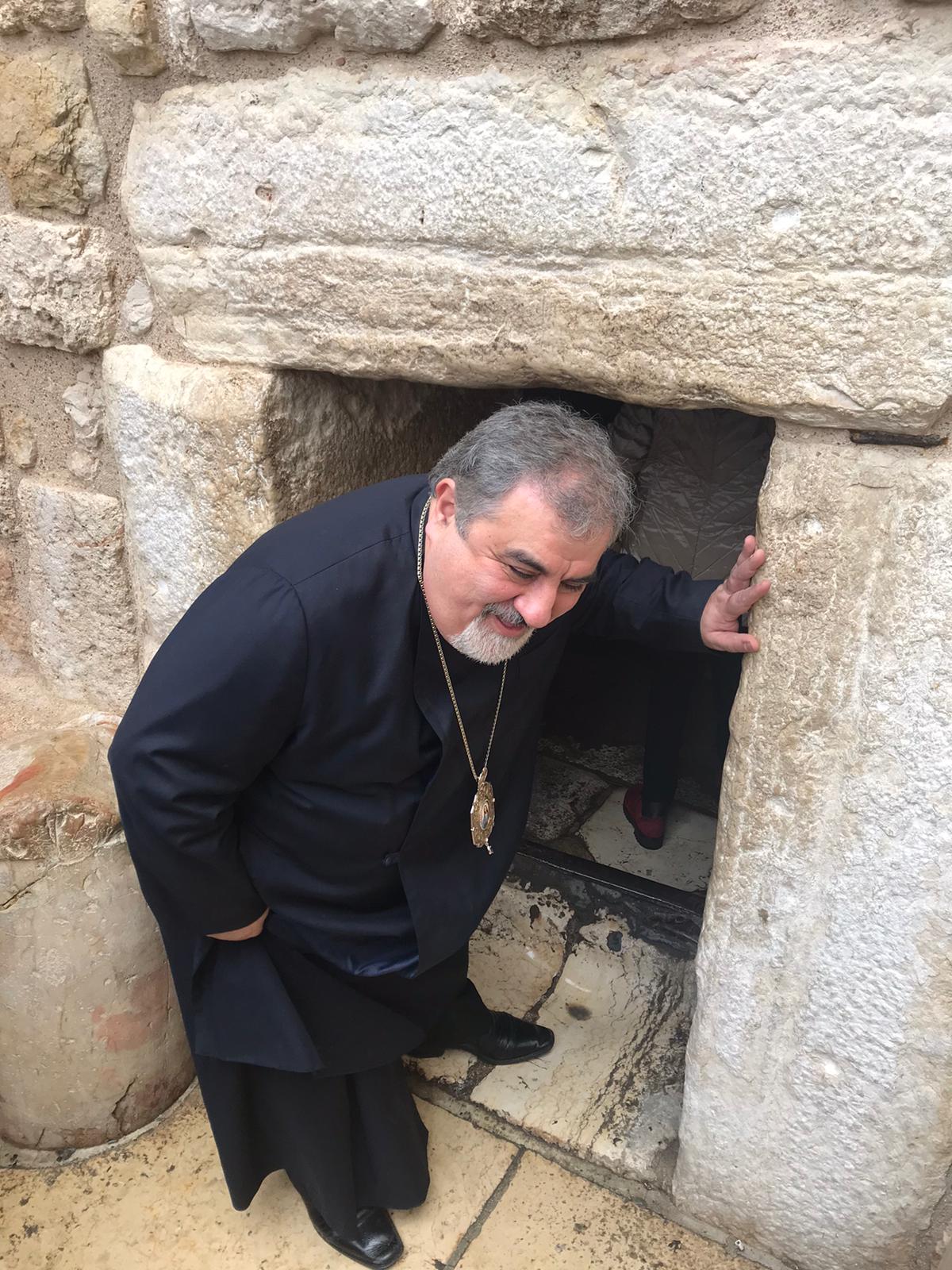 Pilgrimage Day 2 Entering Bethlehem Cath