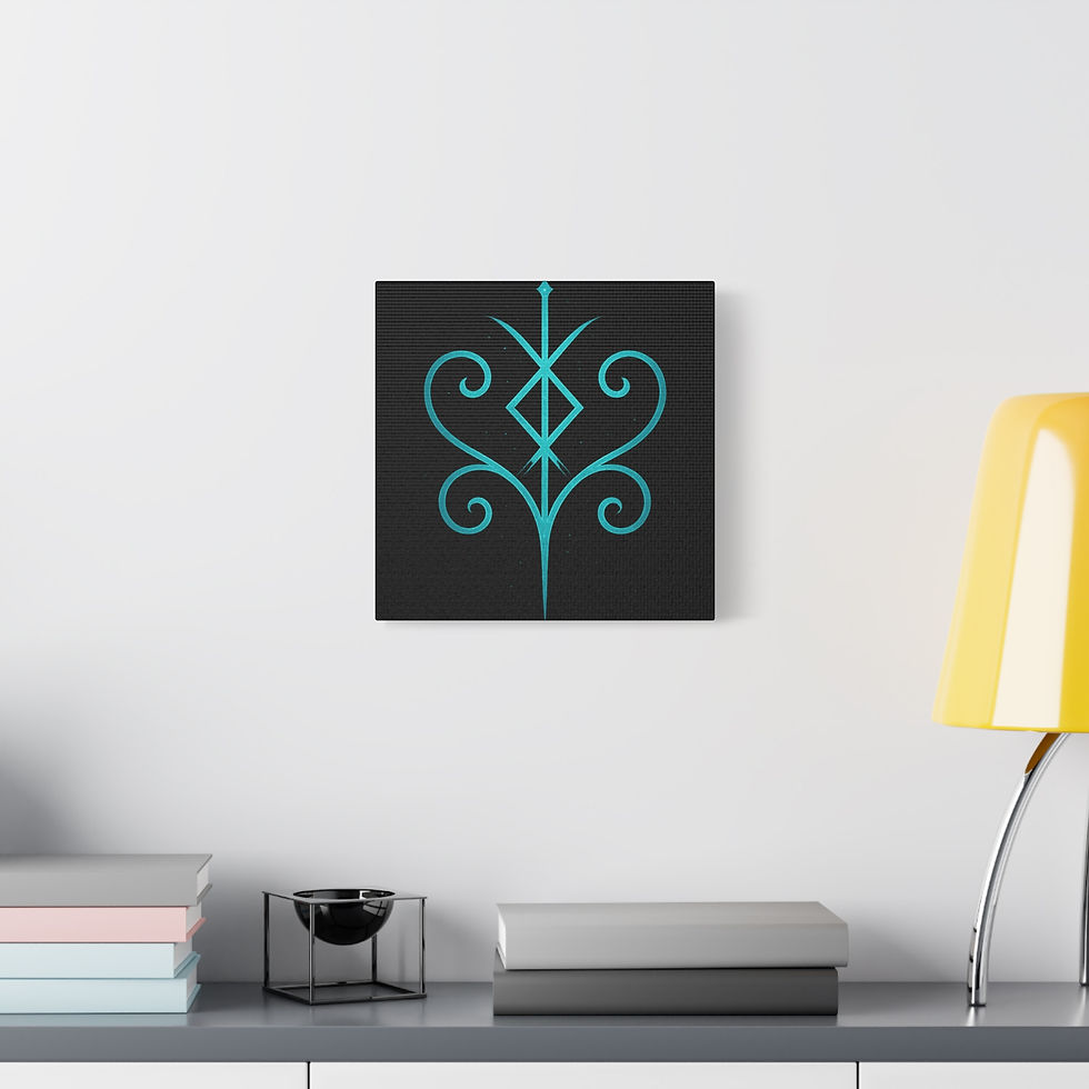 Thumbnail: Graceful Sigil Canvas Print