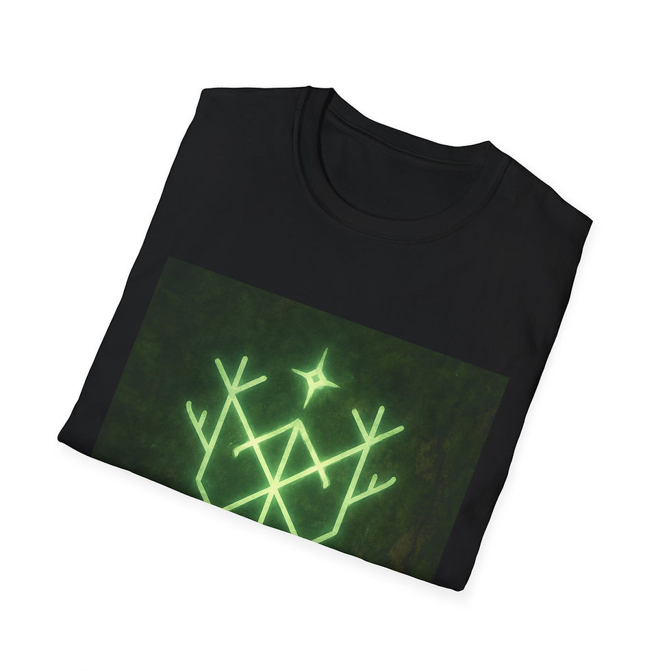 Thumbnail: Mirrored Energy Sigil Unisex Soft Tee