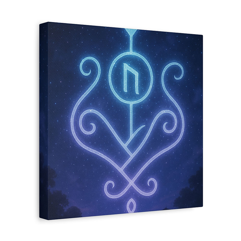 Thumbnail: The Strength Within Sigil Canvas Print