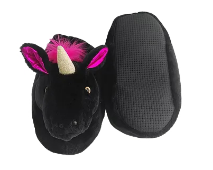 Miniatura: Babuchas Unicornio Negro