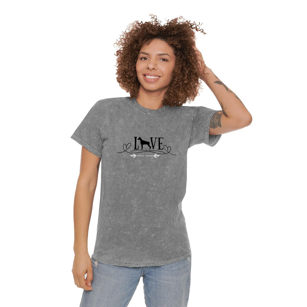 Thumbnail: Unisex Mineral Wash Love Doberman