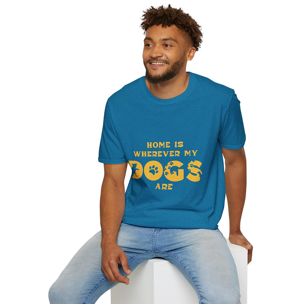 Thumbnail: Dog Lover T-Shirt - Home is where the dogs are
