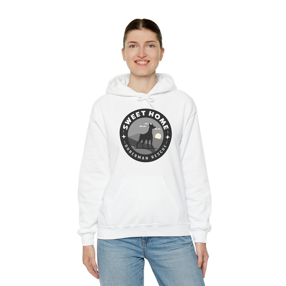 Thumbnail: Heavy Blend™ Hooded Sweatshirt Monochrome Logo