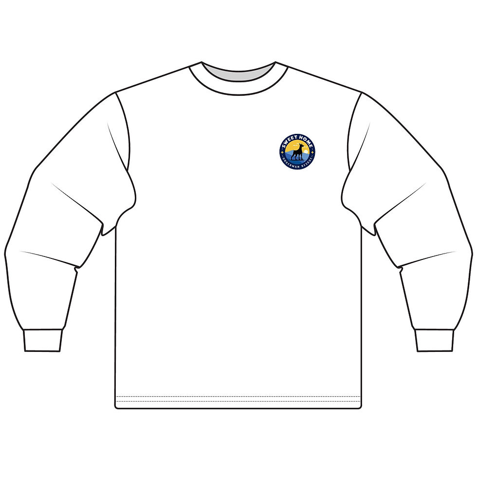 Thumbnail: Paw Print Unisex Long Sleeve T-Shirt - Perfect for Animal Lovers