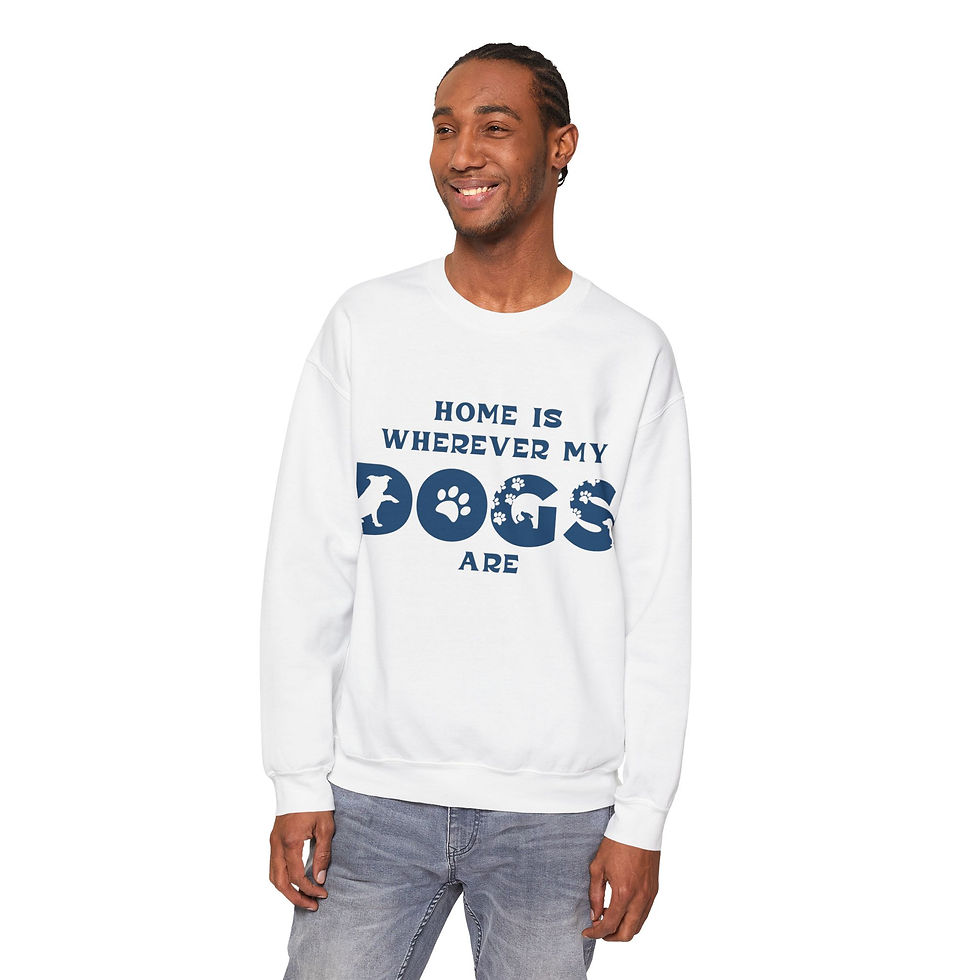 Thumbnail: Dog Lover Sweatshirt: Home is where my dogs are