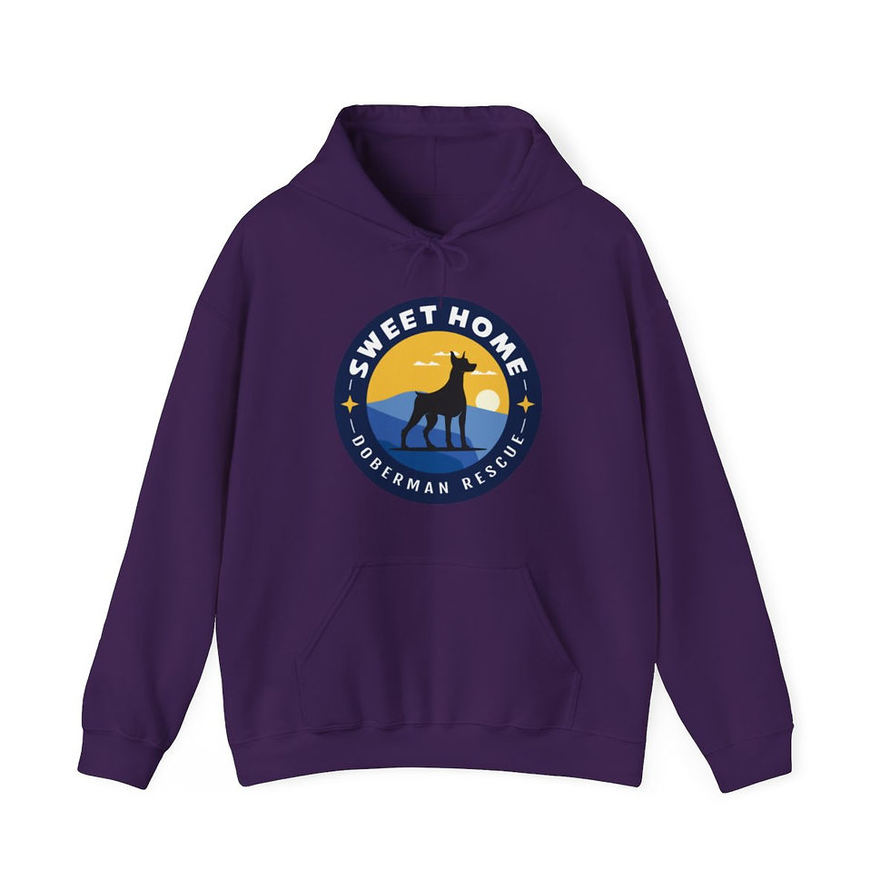 Thumbnail: Heavy Blend™ Hooded Sweatshirt Color Round Logo