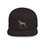 Thumbnail: Embroidered Doberman Flat Bill Snapback