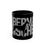 Thumbnail: Mug, Doberman White on Black Design, 11oz 