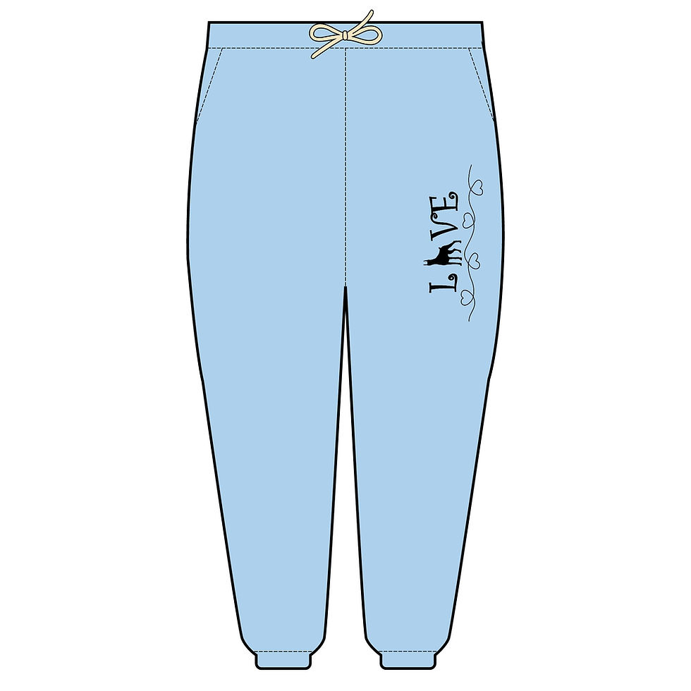 Thumbnail: Love Doberman Lightweight Fleece Sweatpants