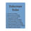 Thumbnail: Canvas Print - House Rules for Doberman Families on Blue Canvas