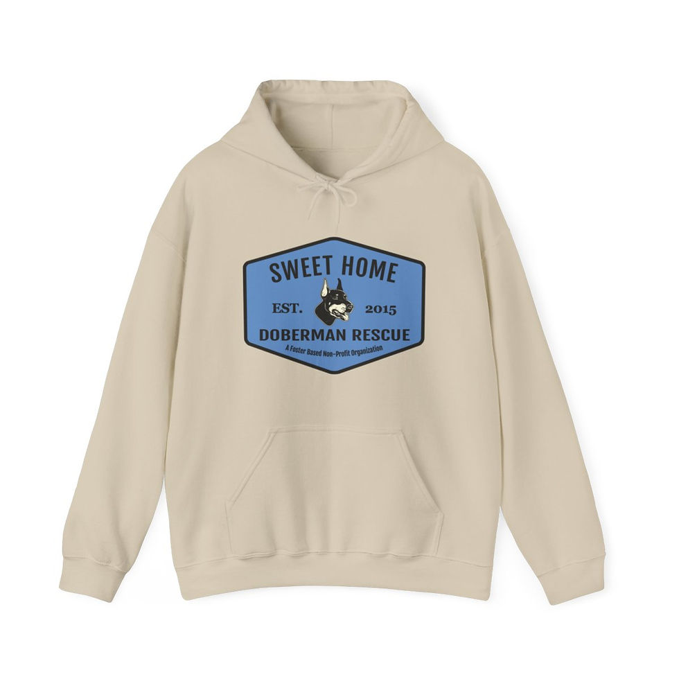Thumbnail: Heavy Blend™ Hooded Sweatshirt BLUE Logo