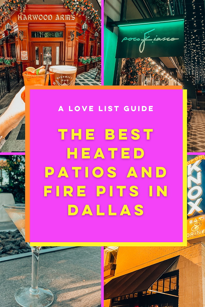 The best heated patios + patios with fire pits in Dallas
