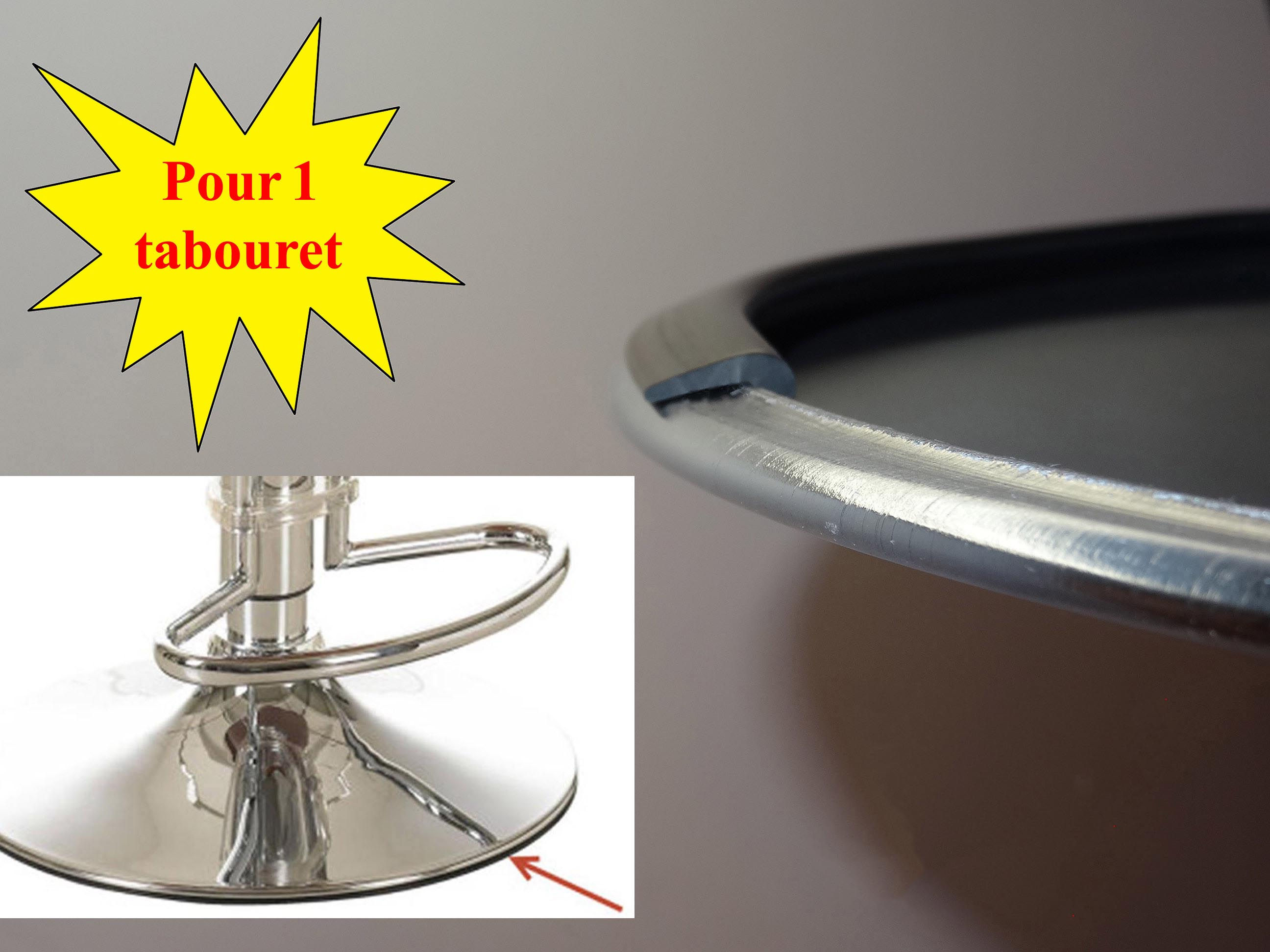 Protection pour pied de tabouret (caoutchouc, au tabouret)