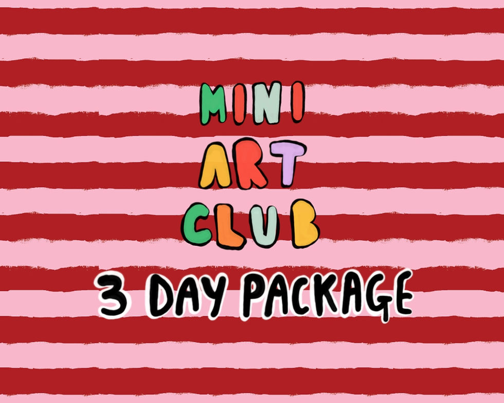 The Pink Potato Mini Art Club Package Deal 2-5yrs 