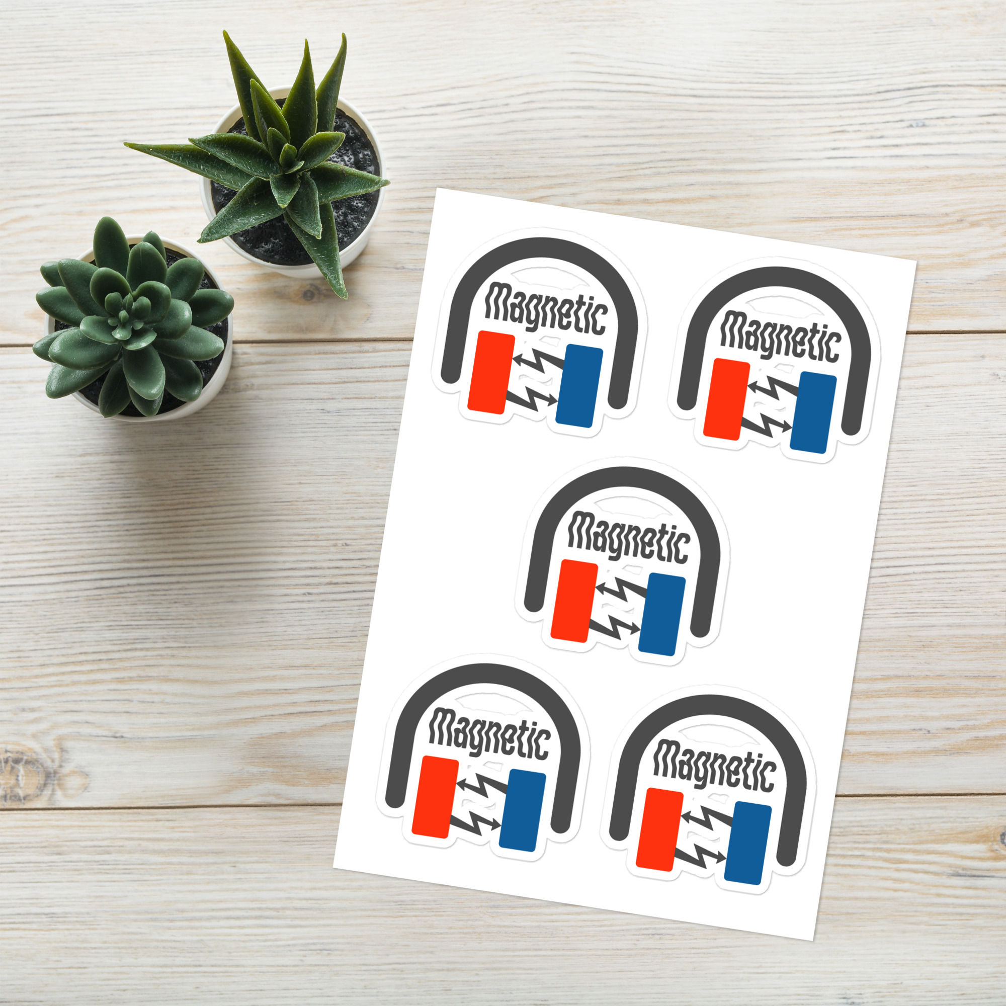 Magnetic Small Logo Sticker sheet