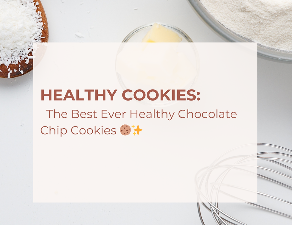 The Best Ever Healthy Chocolate Chip Cookies