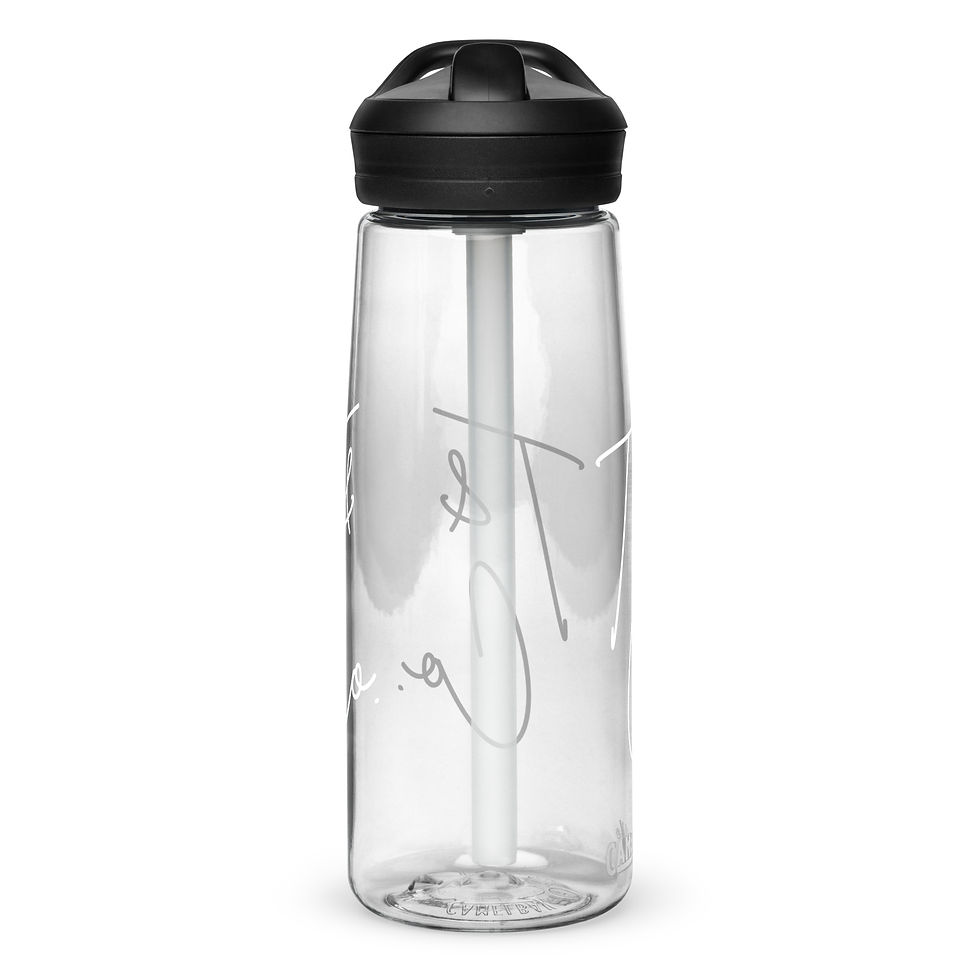 Thumbnail: Sports water bottle with White T&Co Logo