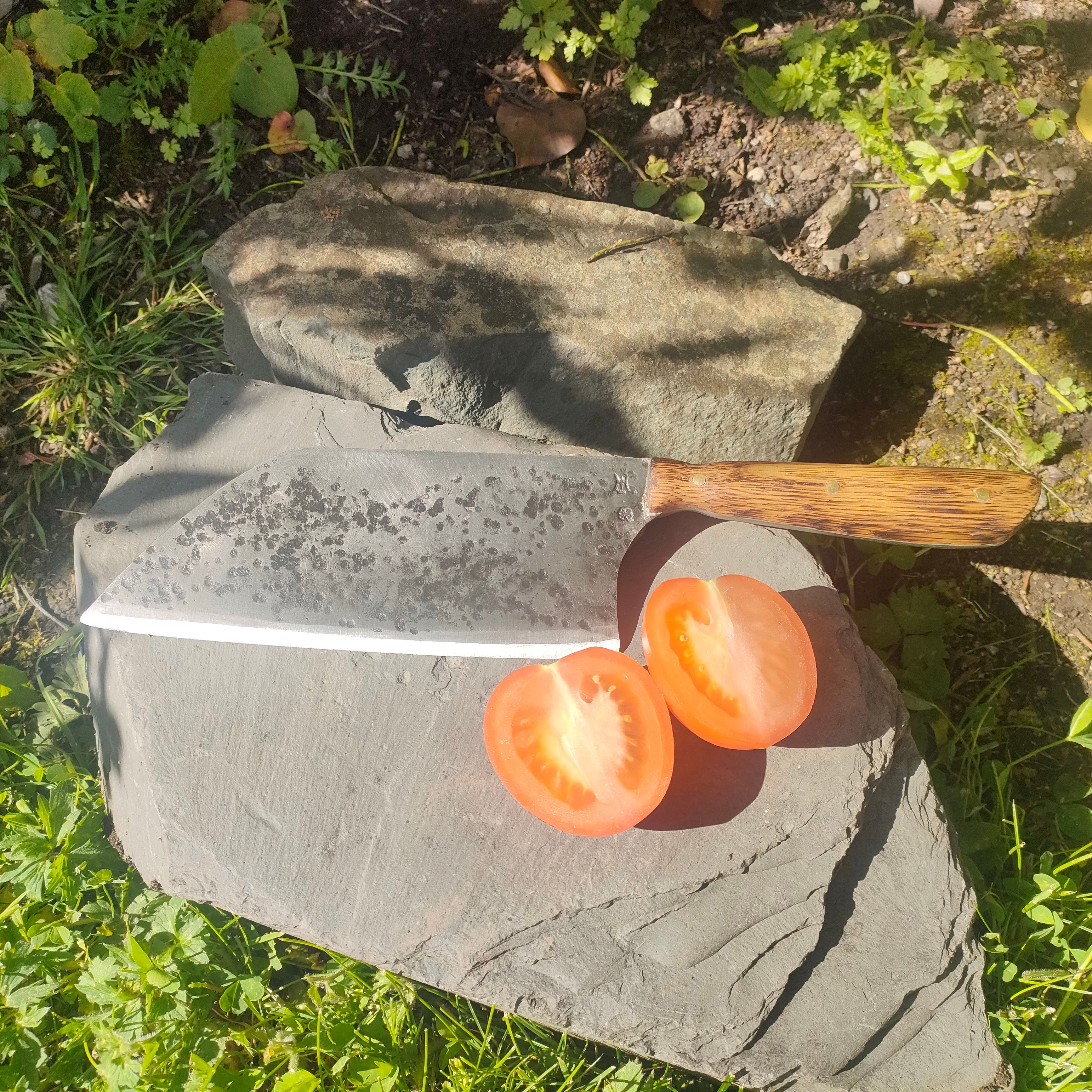 Hand forged Siberian cleaver chiefs knife