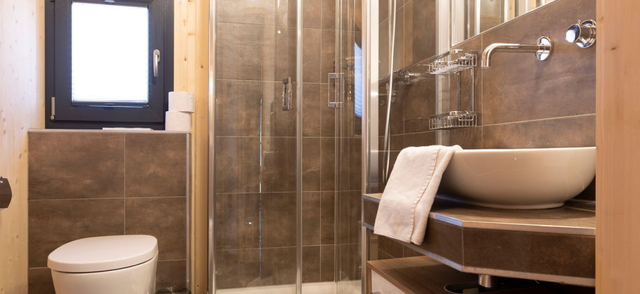 Badezimmer des Chalet Hoamat am Kreischberg