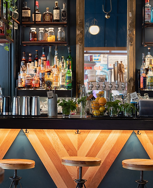 Renovated restaurant & cocktail bar at The Leavitt Theatre