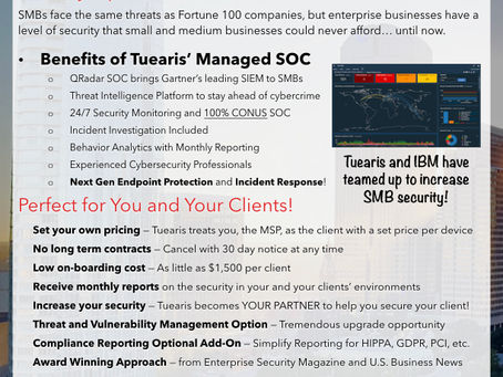 Tuearis' QRadar SOC... now for MSPs!
