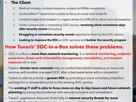 SOC-in-a-Box Client Experience