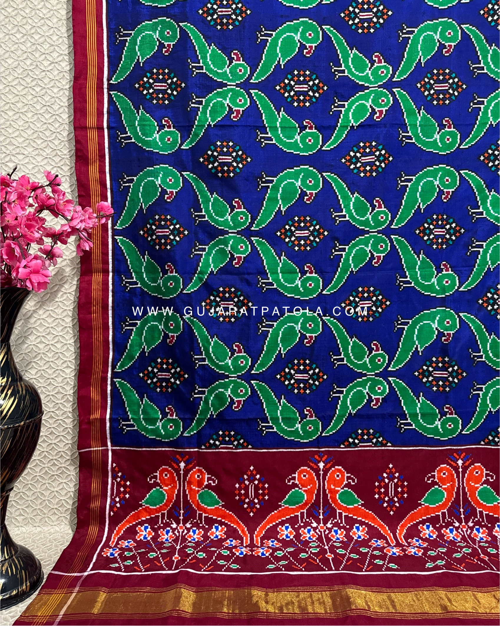 Double Ikat Patan Patola Silk Saree