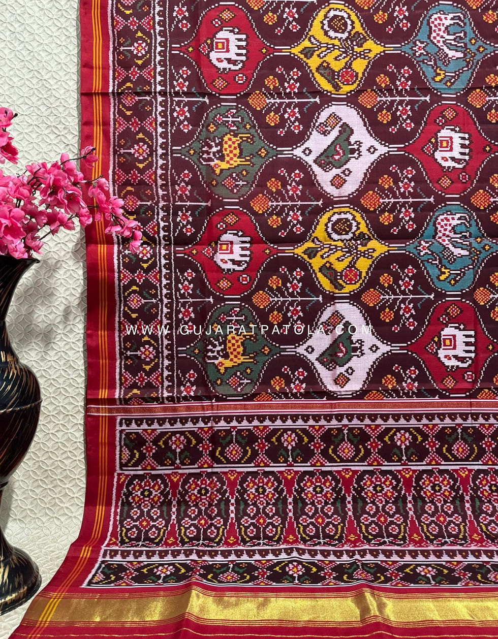 Semi Patan Patola Silk Saree 