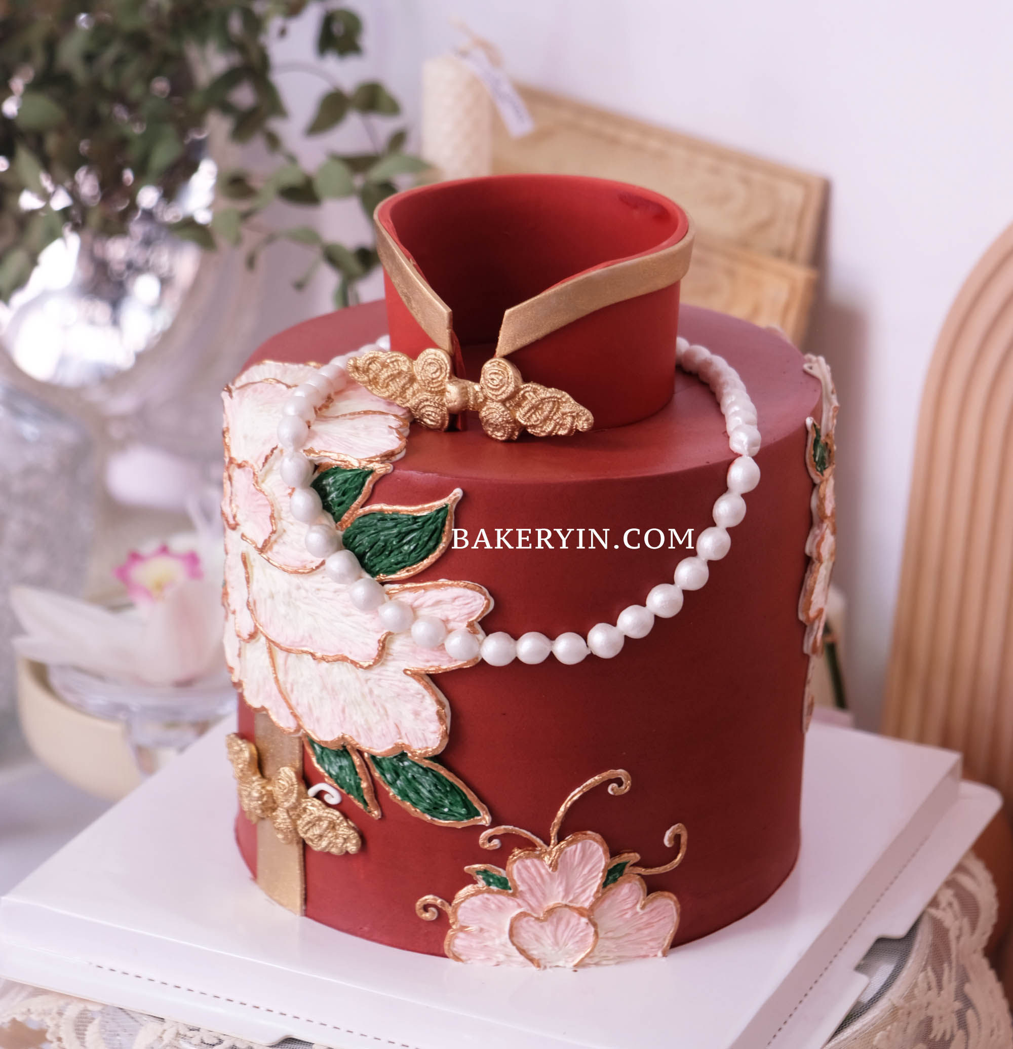 LG-302 Longevity 中式复古旗袍 祝寿 Chinese Style