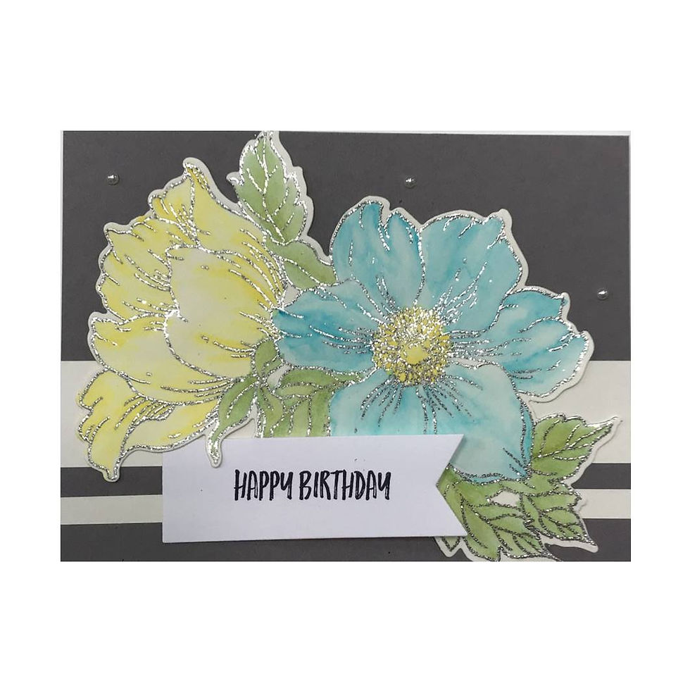 Statement Flower Series - Water Colour (Birthday)