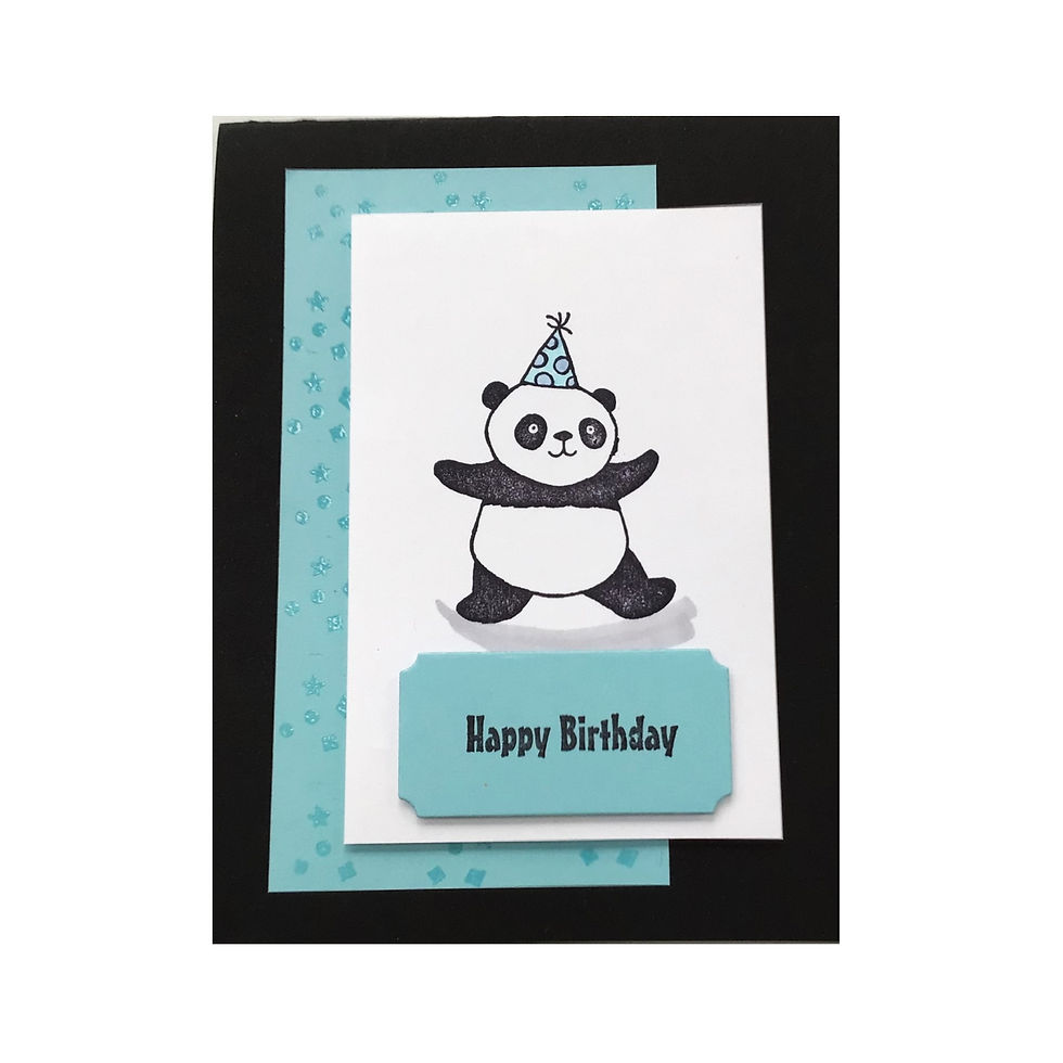 Thumbnail: Party Hat Panda (can be made in any colour of mat)