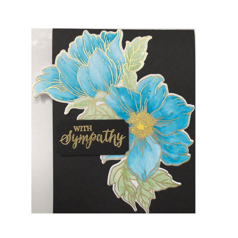 Thumbnail: Statement Flower Series - Blue Water Colour