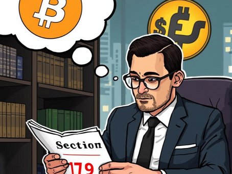 Bitcoin thought around section 179