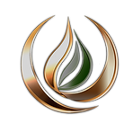 Inner Flame Academy logo featuring a stylized gold and green flame within an elegant crescent design; symbolizing spiritual awakening, personal empowerment, and holistic healing in Winnipeg.