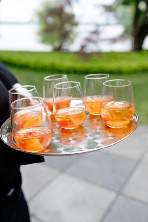 drinks passed out during cocktail hour