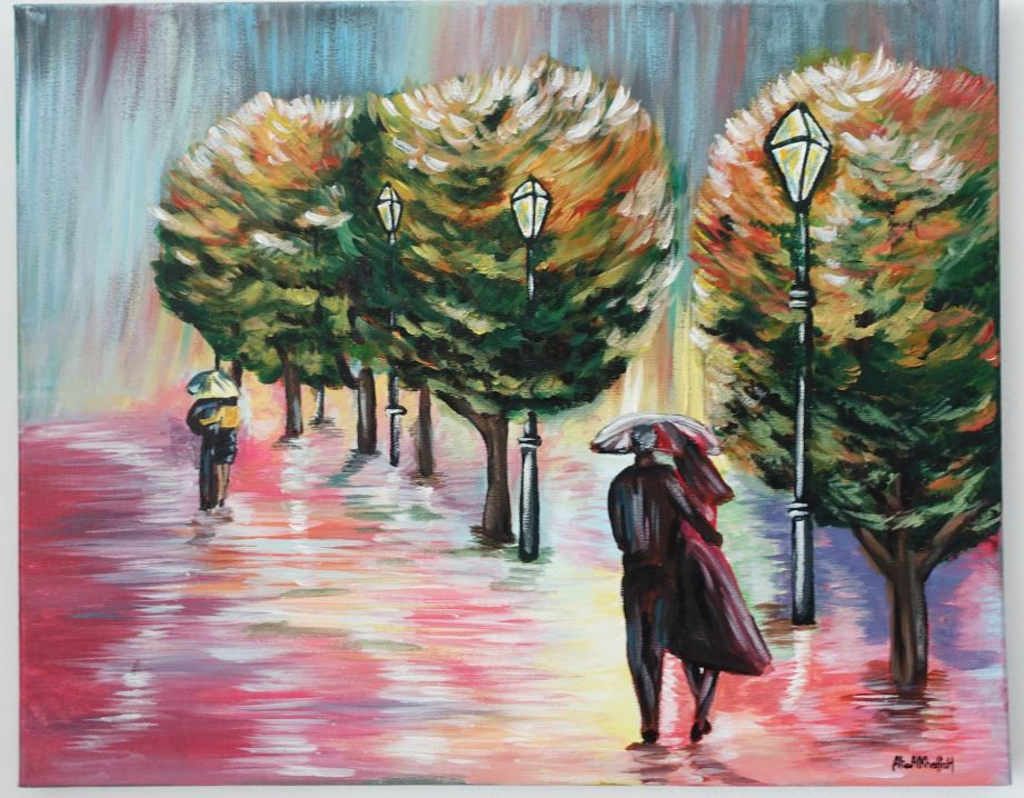 Couples in the Rain