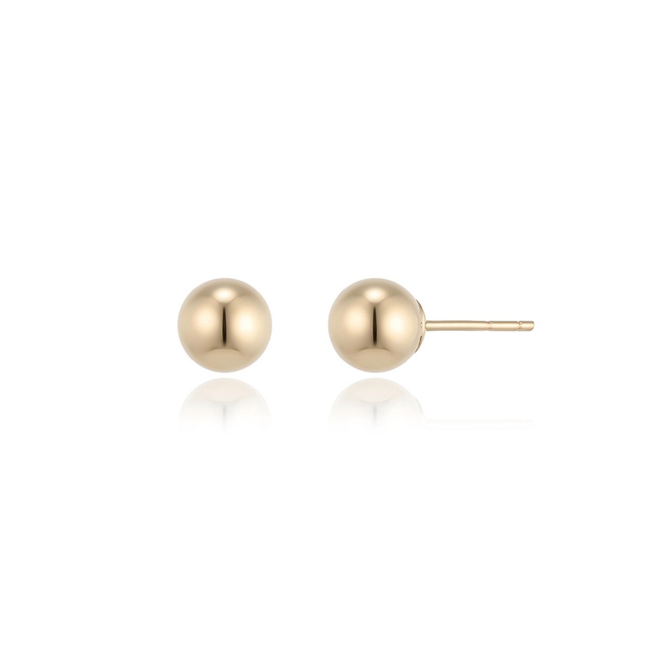 LLOYD 6MM 14K Gold Earrings