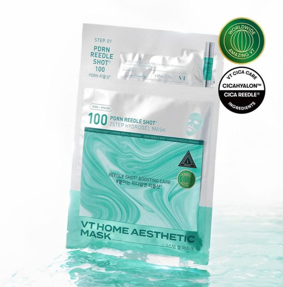 VT COSMETICS PDRN REEDLE SHOT 2STEP HYDROGEL MASK (1 ea)