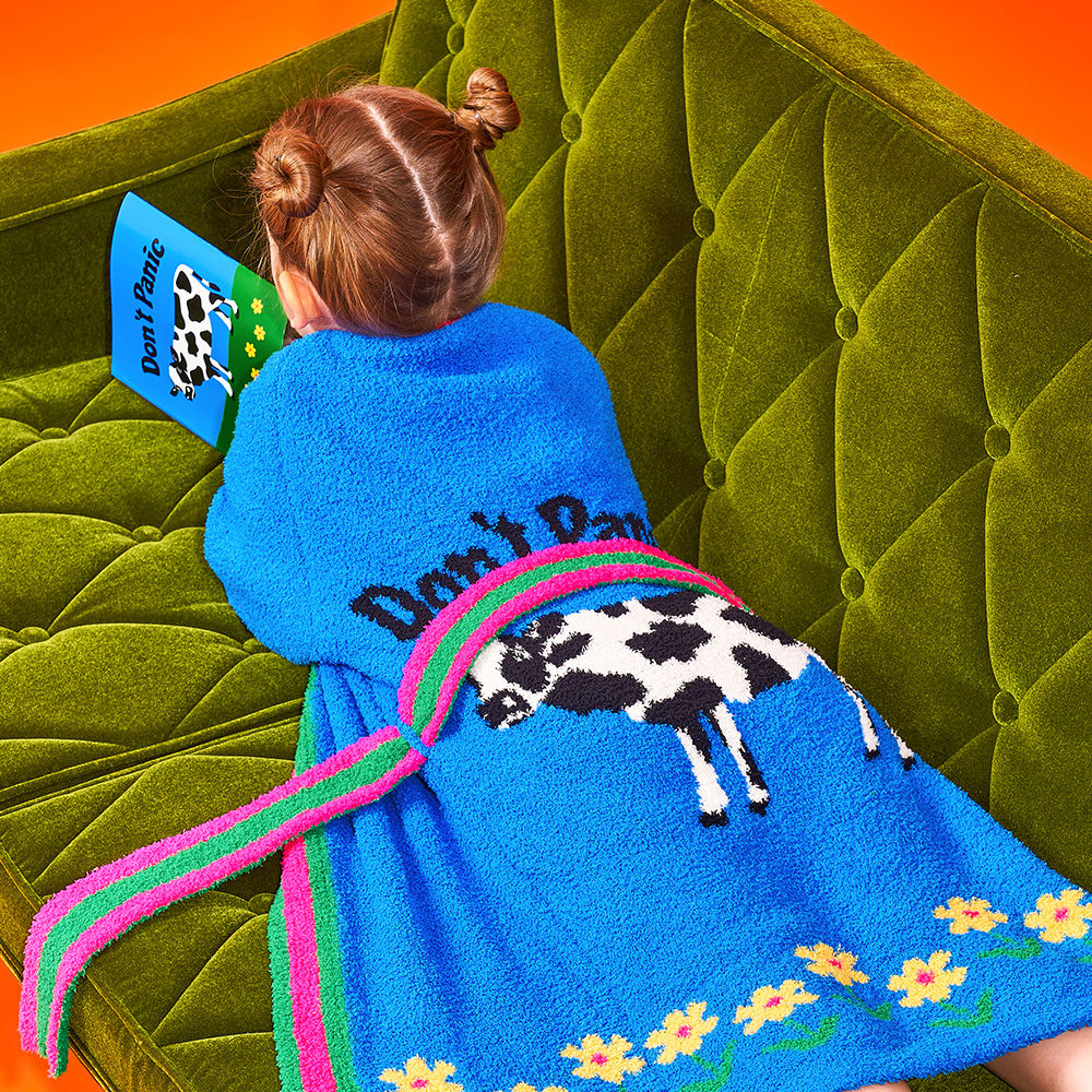 WIGGLE WIGGLE KIDS LOUNGE ROBE - DON'T PANIC