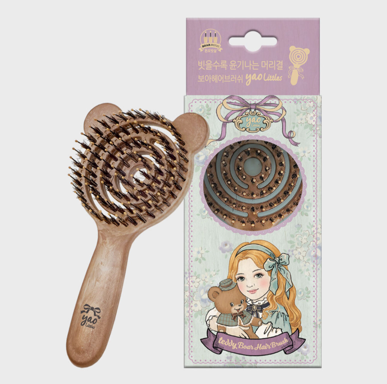YAO LITTLES WOOD TEDDY 防靜電梳