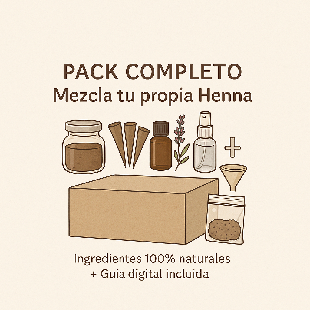 🌿 Pack Completo “Mezcla tu propia Henna”